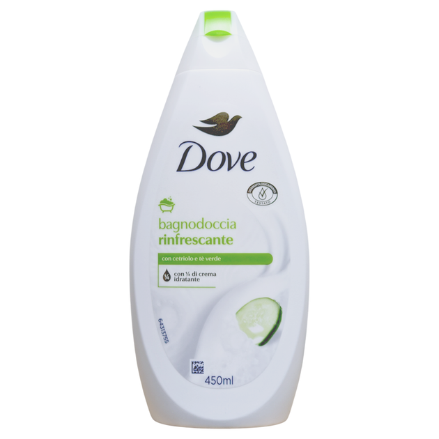 Гель-крем для ванни та душу «зволоження та свіжість» DOVE bs rinfrescante 450 мл. - Фото 1 Гель-крем для ванни та душу «зволоження та свіжість» DOVE bs rinfrescante 450 мл. - зображення 1