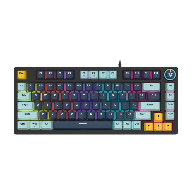 Клавіатура Ігрова FANTECH ATOM81 MK875V2 MIZU Blue Switch Navy - Фото 1 Клавіатура Ігрова FANTECH ATOM81 MK875V2 MIZU Blue Switch Navy - зображення 1