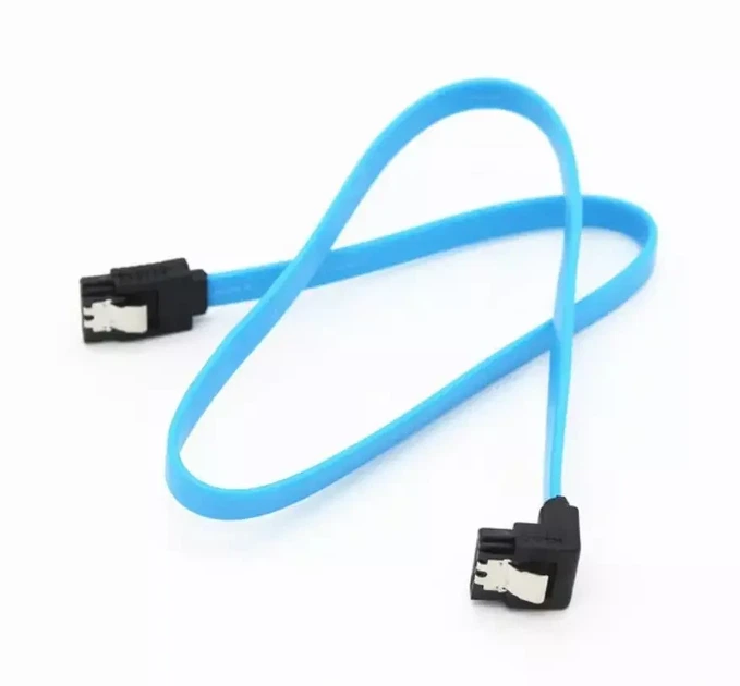 SATA шнур для SSD - кабель для подключения жесткого SSD/HDD диска L50 синий - Фото 1 SATA шнур для SSD - кабель для подключения жесткого SSD/HDD диска L50 синий - изображение 1