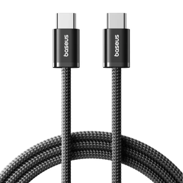 Кабель Type-C на Type-C Baseus Dynamic 4 Series Fast Charging Data Cable (1m, 100W, 5A, 480 Mbps). Black - изображение 4