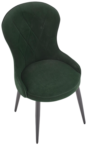 Krzesło do kuchni i salonu Halmar V-CH-K/366-KR-C.ZIELONY Ciemnozielone Velvet (5905248118799) - obraz 8