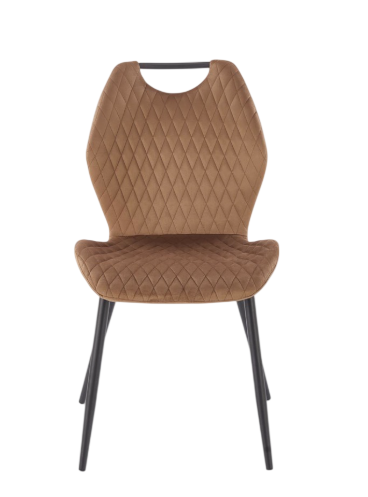 Krzesło do kuchni i salonu Halmar V-CH-K/569-KR-BEŻOWY Welur Beżowe (5905248135239) - obraz 2