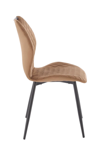 Krzesło do kuchni i salonu Halmar V-CH-K/569-KR-BEŻOWY Welur Beżowe (5905248135239) - obraz 3