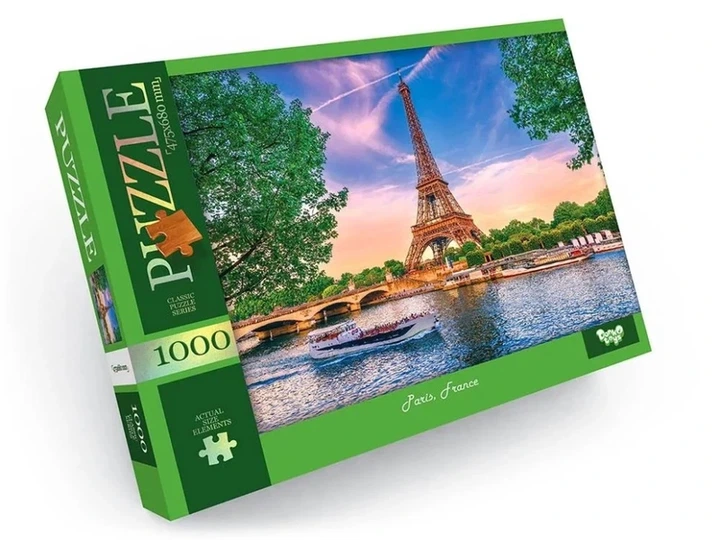 Пазл "Paris, France" Danko Toys C1000-12-04, 1000 ел. - Фото 1 Пазл "Paris, France" Danko Toys C1000-12-04, 1000 ел. - зображення 1