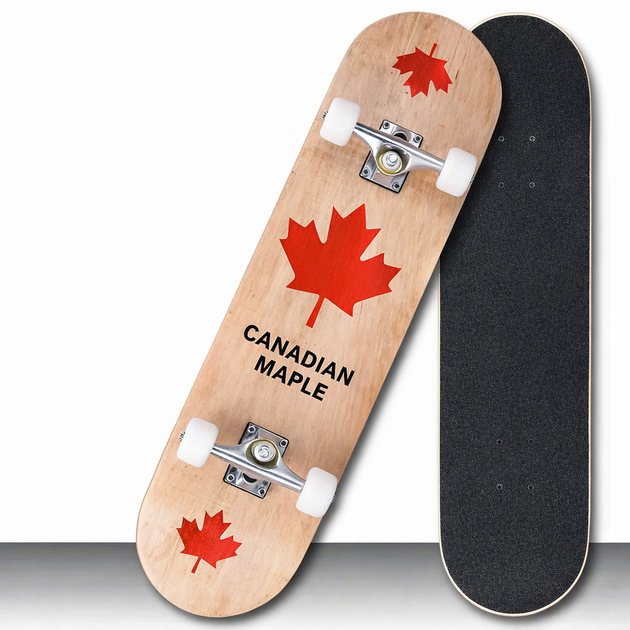 Скейтборд деревянный Skateboard Canadian Marple Mite размер 79х20см, нагрузка до 95кг - изображение 2