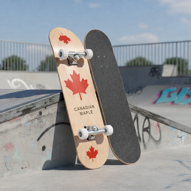 Скейтборд деревянный Skateboard Canadian Marple Mite размер 79х20см, нагрузка до 95кг - изображение 3