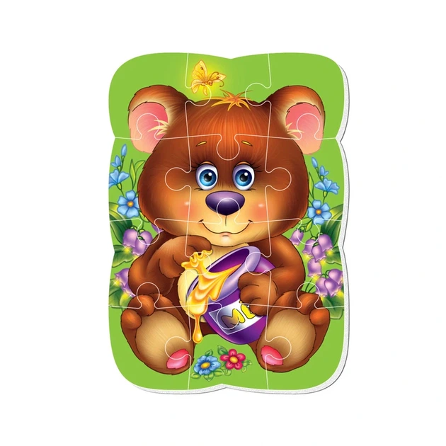 Магнітні пазли Малюк зможе "Ведмедик" Vladi Toys VT3301-04 А5, Укр - изображение 2