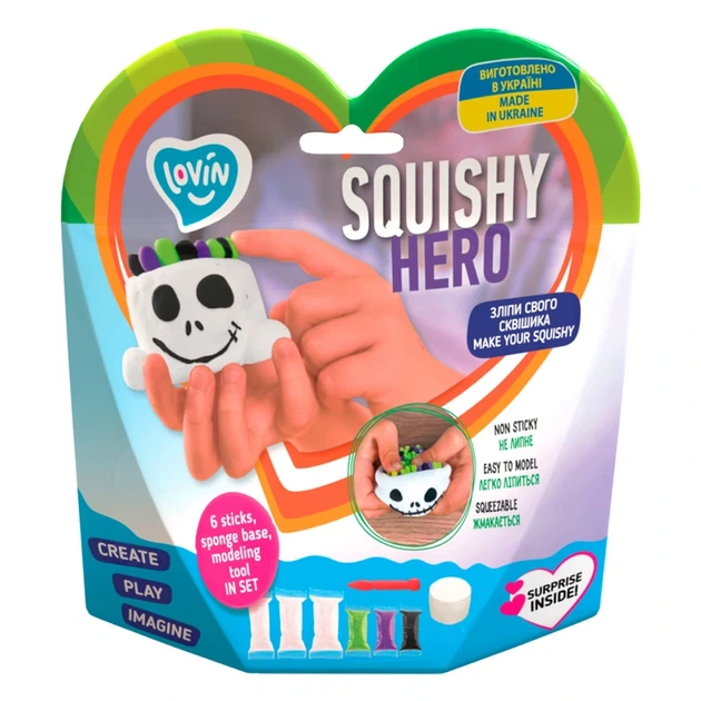 Набір для ліплення з повітряним пластиліном Squishy Scary Ghost ТМ Lovin 70126 - изображение 2