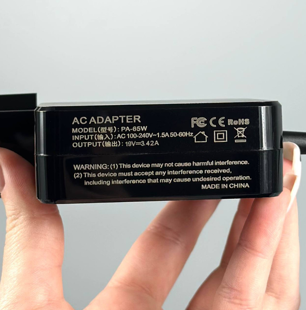 Сетевое зарядное устройство для ноутбука ASUS 65W, 19V, 3.42A (4.5*3.0mm) - изображение 2