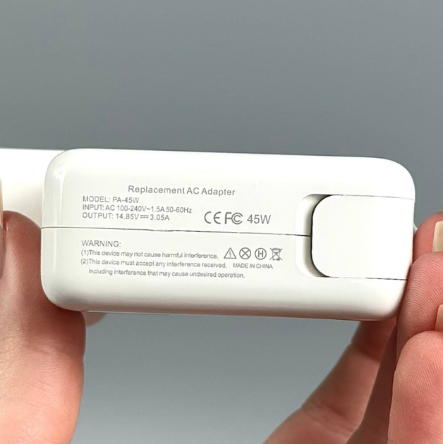 Зарядный адаптер 45W MagSafe 2 для ноутбуков MacBook Air 11/13 (совместимый блок питания) - изображение 2