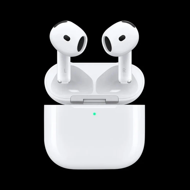 Бездротові навушники Pods 4, Bluetooth 5.0, зарядний кейс, чохол + набір для чистки, мікрофон, White - зображення 5