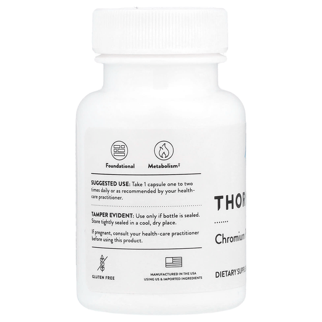 Пиколинат хрома Thorne Research, Chromium Picolinate, 60 капсул - изображение 3