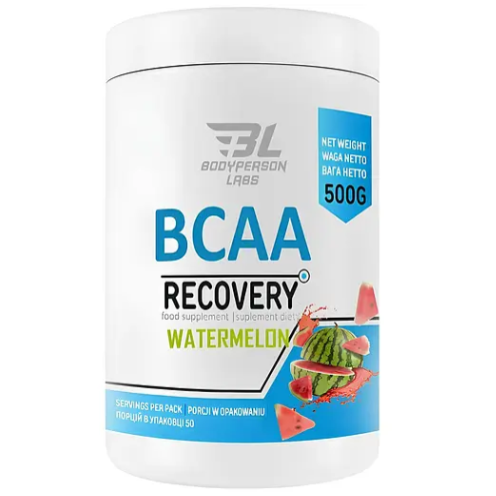 Амінокислоти Bodyperson Labs BCAA Recovery 500 г Кавун - Фото 1 Амінокислоти Bodyperson Labs BCAA Recovery 500 г Кавун - зображення 1