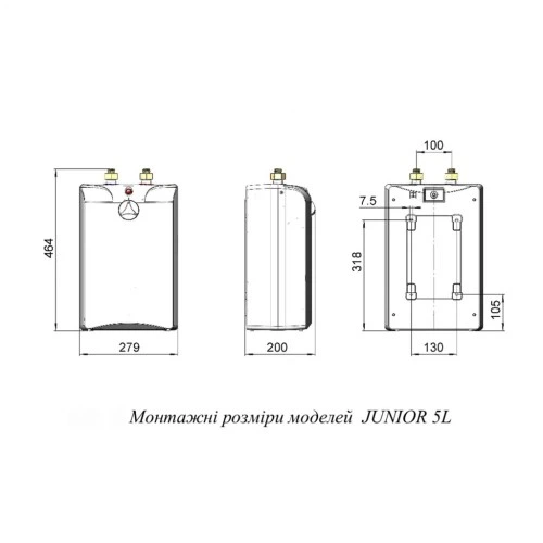 Бойлер WHP Junior 5 WHP Junior 5 943791 - Фото 7 Бойлер WHP Junior 5 WHP Junior 5 943791 - изображение 7