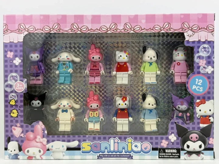 Подарочный набор Kuromi и подружки 12 шт (Hello Kitty, My Melody) 235-4-4 - изображение 2