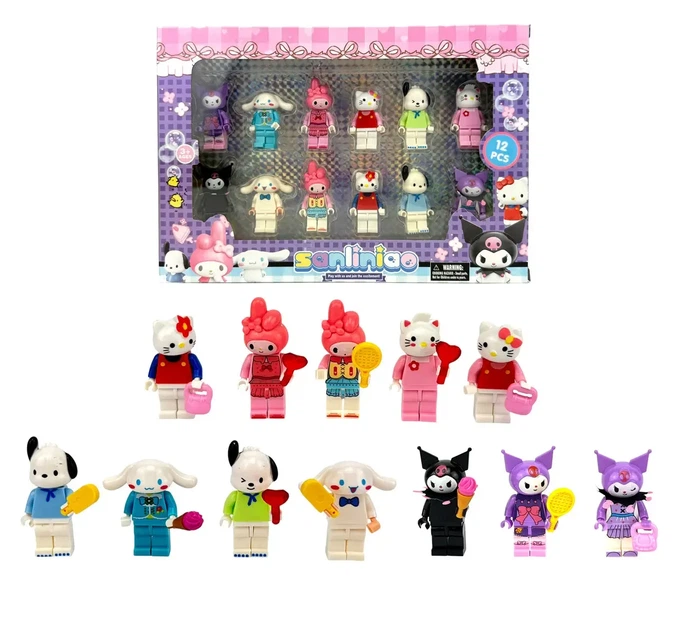 Подарочный набор Kuromi и подружки 12 шт (Hello Kitty, My Melody) 235-4-4 - изображение 3