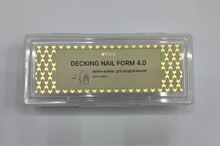 Верхние формы для моделирования F.O.X Decking Nail form 4.0 Дуга 28 шт - Фото 1 Верхние формы для моделирования F.O.X Decking Nail form 4.0 Дуга 28 шт - изображение 1