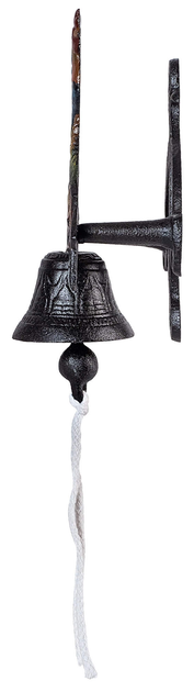 Декоративний чавунний дзвіночок Kadax Greux "Welcome" з півнем (5906638309162) - зображення 3