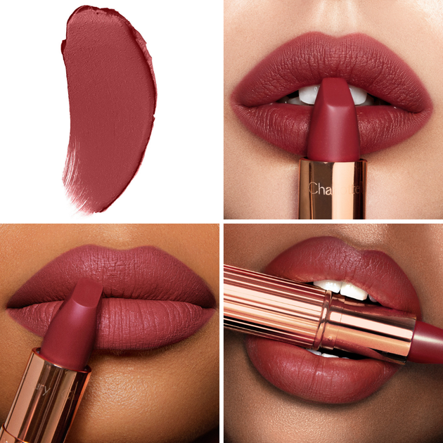 Подарочный набор матовых помад с косметичкой Charlotte Tilbury Iconic Hot Lips Trio Lipstick Gift Set 3 х 3.5 г - изображение 4