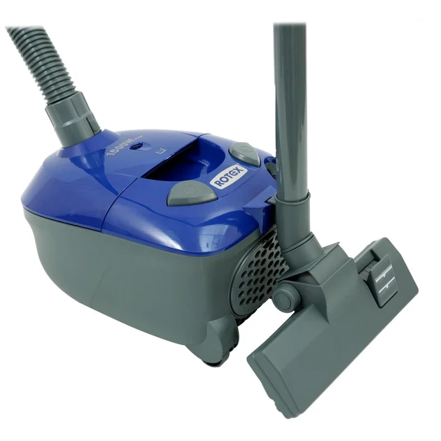 Пылесос ROTEX RVB01-P Blue мощностью 1500 Вт с универсальной насадкой для пола и ковров 2 литра емкость мешка - Фото 1 Пылесос ROTEX RVB01-P Blue мощностью 1500 Вт с универсальной насадкой для пола и ковров 2 литра емкость мешка - изображение 1