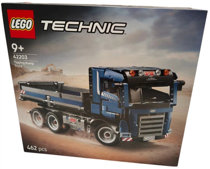 Zestaw klocków LEGO Technic Wywrotka z przechylaną skrzynią 462 elementy (42203) (955555916533811) - Outlet - obraz 3