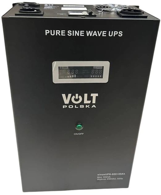 UPS Volt Polska Sinus UPS 800 + 55Ah (500/800) (3SR800WA55) (955555915666661) - Outlet - obraz 6