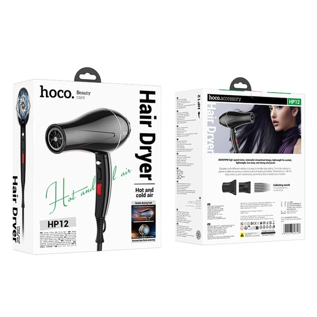 Фен Hoco HP12 с 6 режимами работы и холодным обдувом — Black (778935) - изображение 6