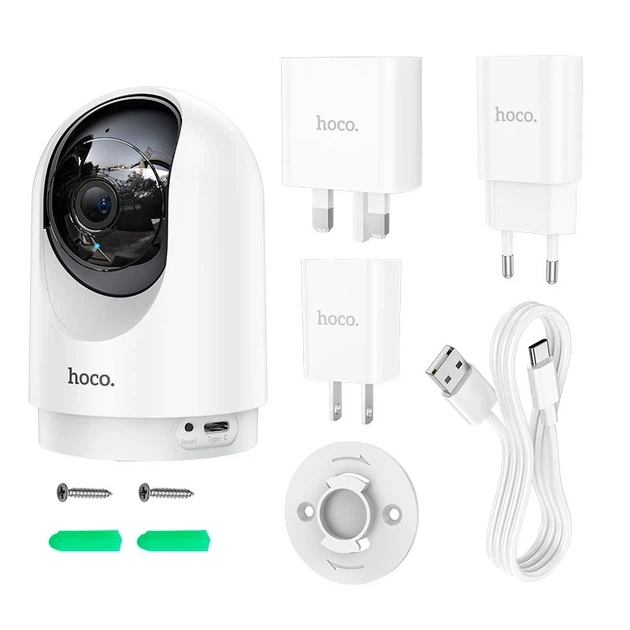 Камера відеоспостереження HOCO D1 indoor PTZ HD camera 3MP FHD white - изображение 5