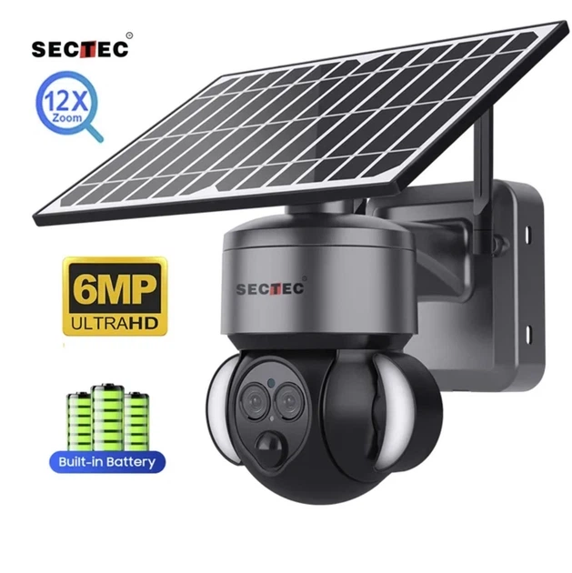 Вулична IP-камера Sectec ST-S568M 6MP PTZ з 12x зумом, 4G та сонячною батареєю (779868) - Фото 2 Вулична IP-камера Sectec ST-S568M 6MP PTZ з 12x зумом, 4G та сонячною батареєю (779868) - зображення 2