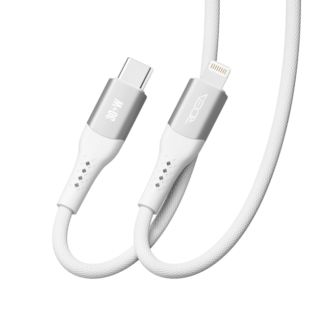 Кабель для зарядки USB Ridea RC-US42 UltraStrong Type-C to Lightning 30W (10V/3A) 1.2m Белый - изображение 5