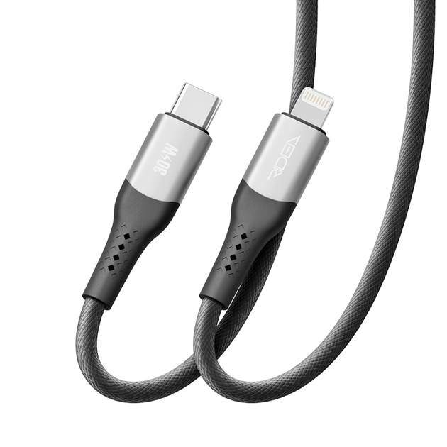 Кабель USB Ridea RC-US42 UltraStrong Type-C to Lightning 30W 2m Чорний - зображення 5