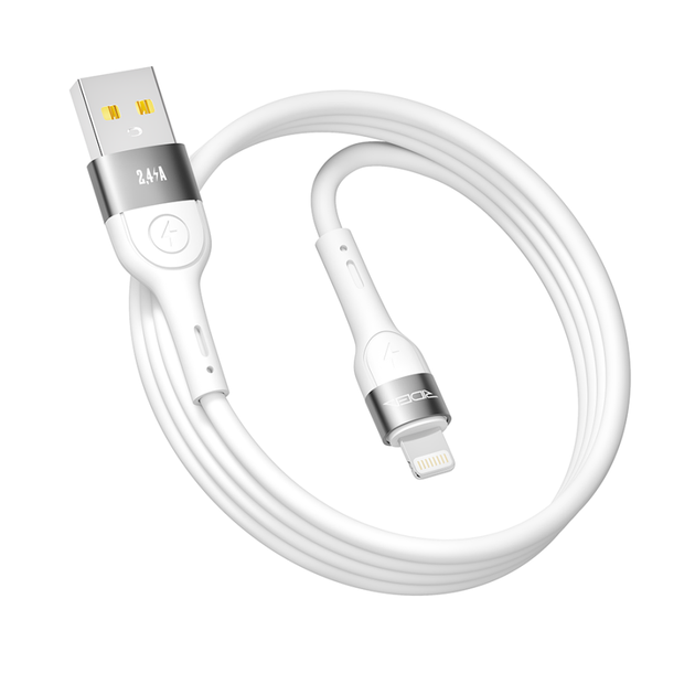 Кабель USB Ridea RC-XS51 X-Silicone Lightning 12W 1.2m Бiлий - Фото 4 Кабель USB Ridea RC-XS51 X-Silicone Lightning 12W 1.2m Бiлий - зображення 4