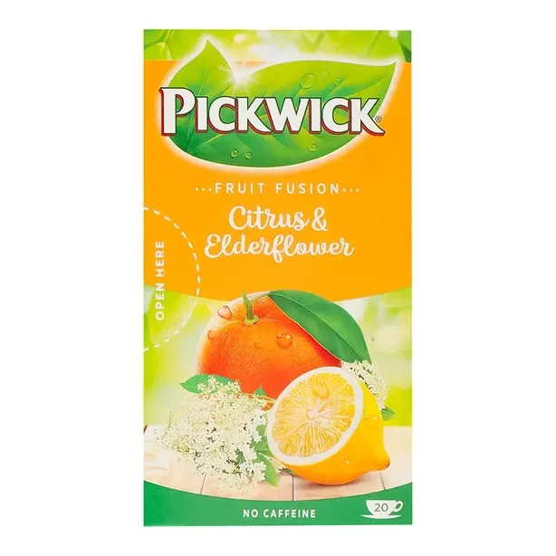 Чай в пакетиках Pickwick фруктово-трав'яний цитрус-бузина 2г х 20 шт (564189) - Фото 2 Чай в пакетиках Pickwick фруктово-трав'яний цитрус-бузина 2г х 20 шт (564189) - изображение 2