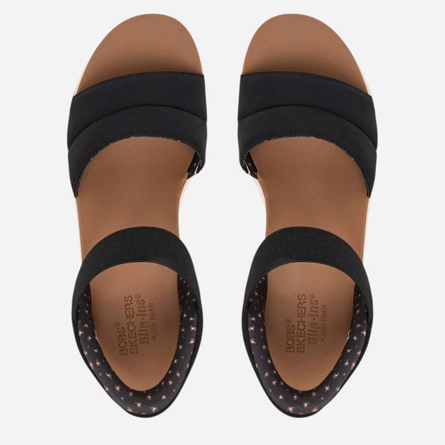 Жіночі сандалії Skechers BOBS Sun Ray 114413-BLK 41 Чорні (198376686970) - зображення 4