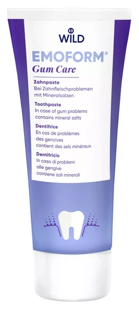 Зубна паста EMOFORM Gum Care, догляд за яснами, з мінеральними солями, 75 мл - Фото 1 Зубна паста EMOFORM Gum Care, догляд за яснами, з мінеральними солями, 75 мл - изображение 1