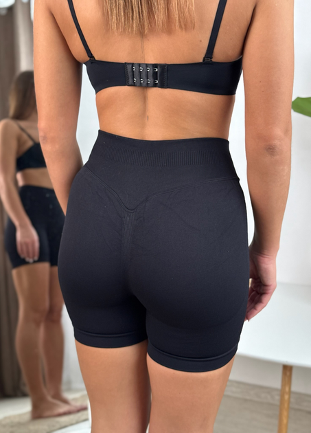 Гладкі короткі VIDCHUY велосипеди з Push-up S/M чорний 3334 - зображення 4