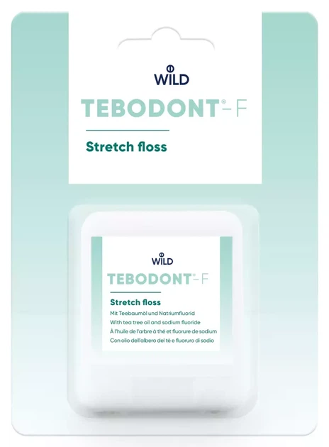 Зубна нитка TEBODONT-F з олією чайного дерева (Melaleuca Alternifolia) та фторидом натрію, 50 м - Фото 1 Зубна нитка TEBODONT-F з олією чайного дерева (Melaleuca Alternifolia) та фторидом натрію, 50 м - изображение 1