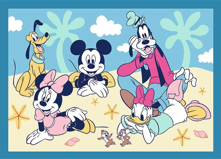 Набір пазлів Trefl 4в1 Смішні пригоди Міккі Мауса 35 + 48 + 54 + 70 елементів 34669 (5900511346695) - зображення 3