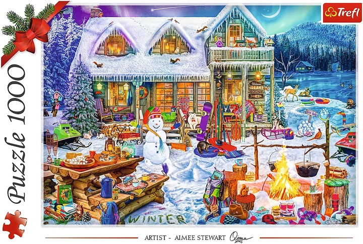 Puzzle Trefl XMAS Zimowy czas 1000 elementów 10948 (5900511109481) - obraz 2