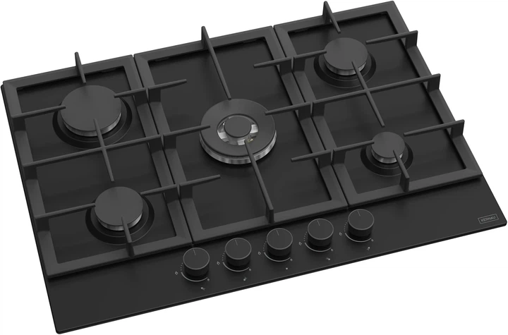 Płyta gazowa Kernau KGH 7523 T CI Matt Black - obraz 2