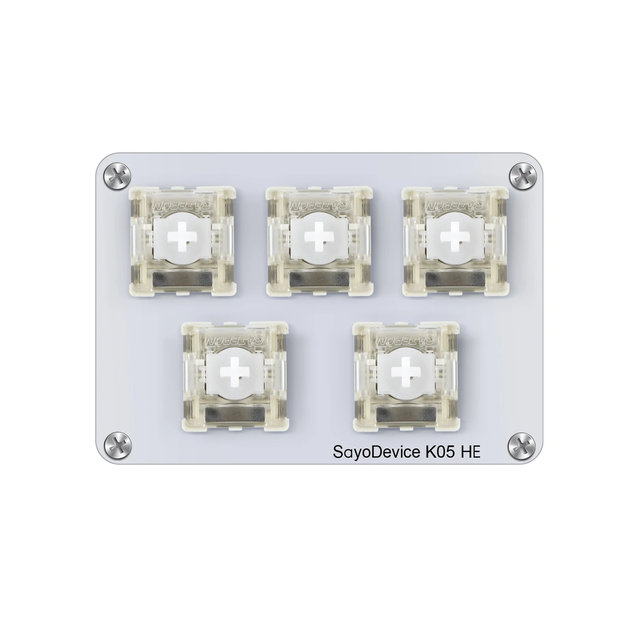 Кейпад макропад SayoDevice K05 HE White Gateron KS-20 8000Hz White - Фото 3 Кейпад макропад SayoDevice K05 HE White Gateron KS-20 8000Hz White - зображення 3