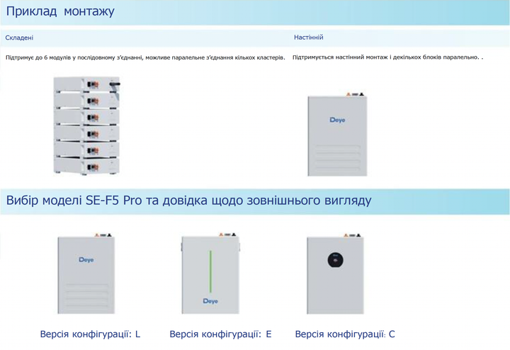 Аккумулятор Deye SE-F5 Pro-C - изображение 5