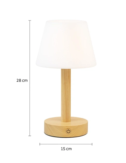 Lampa biurkowa Jocca 2717 LED z drewnianą podstawą (8435253586681) - obraz 2