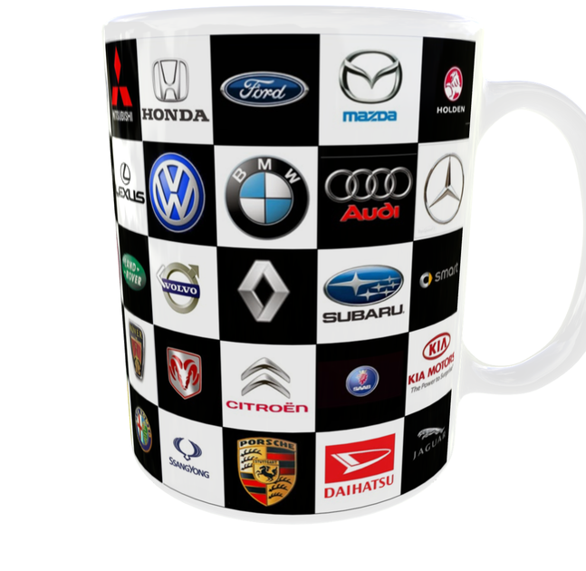 Кружка 330 мл "Авто бренды" | Логотипы Honda, BMW, Audi, Mercedes, Toyota, Ford | Подарок автолюбителю - изображение 6