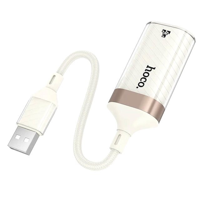 Сетевой адаптер USB to RJ45 100 Мбит/с Hoco UA41 цвет абрикосовый для подключения к Ethernet - Фото 4 Сетевой адаптер USB to RJ45 100 Мбит/с Hoco UA41 цвет абрикосовый для подключения к Ethernet - изображение 4