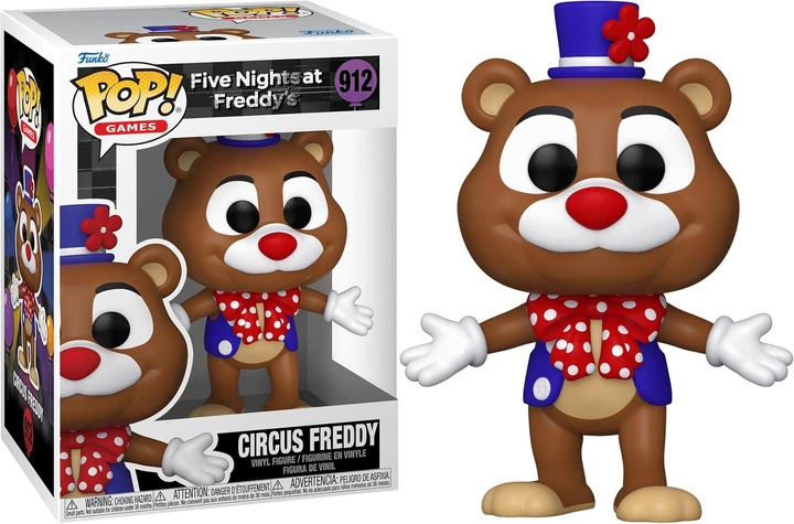 Фигурка Фанко Цирк Фредди Пять ночей с Фредди №912 Five Nights at Freddy's Circus Freddy Fazbear Funko 67630 - Фото 1 Фигурка Фанко Цирк Фредди Пять ночей с Фредди №912 Five Nights at Freddy's Circus Freddy Fazbear Funko 67630 - изображение 1