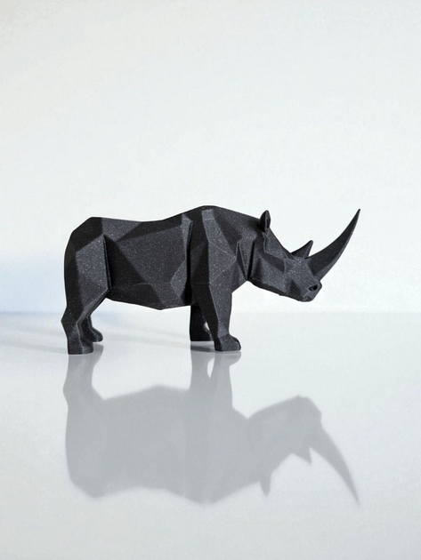 Rhino Sculpture — геометрическая фигура носорога | современный декор в стиле Loft & Modern - Фото 2 Rhino Sculpture — геометрическая фигура носорога | современный декор в стиле Loft & Modern - изображение 2