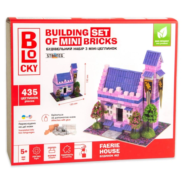 Строительный набор для творчества Дом Феи BLOCKY 31020 из мини-кирпичиков - Фото 1 Строительный набор для творчества Дом Феи BLOCKY 31020 из мини-кирпичиков - изображение 1