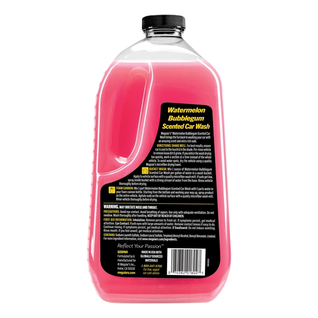 Автошампунь с ароматом жевательной резинки "Арбуз" - Meguiar's Watermelon Bubblegum Wash, 1,89 л. (G250464) - Фото 2 Автошампунь с ароматом жевательной резинки "Арбуз" - Meguiar's Watermelon Bubblegum Wash, 1,89 л. (G250464) - изображение 2