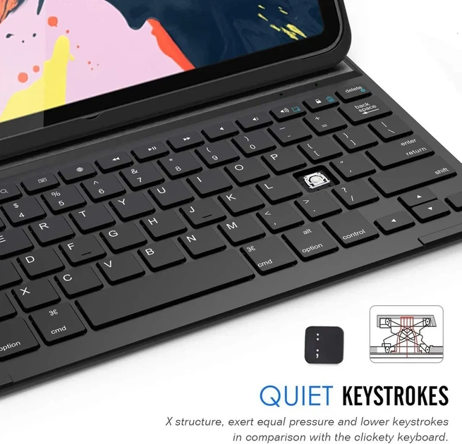 Arteck HB219 Bluetooth-клавіатура з повним захистом для Apple iPad Air 10,9 дюймів Air 5 (2022) Air 4 і iPad Pro 11 дюймів - Фото 5 Arteck HB219 Bluetooth-клавіатура з повним захистом для Apple iPad Air 10,9 дюймів Air 5 (2022) Air 4 і iPad Pro 11 дюймів - зображення 5